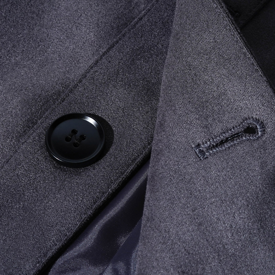 Herren Freizeitjacke Mit Stehkragen Und Knopfleiste