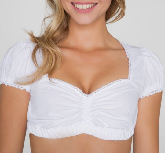 Damen Dirndl 3-teilig Mit Schürze Und Bluse