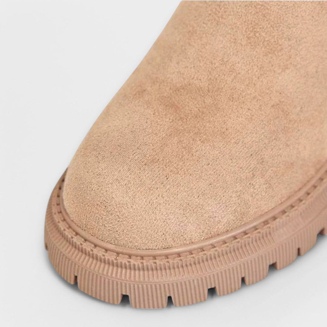 Damen Stiefel Mit Reißverschluss Und Kuschelfutter