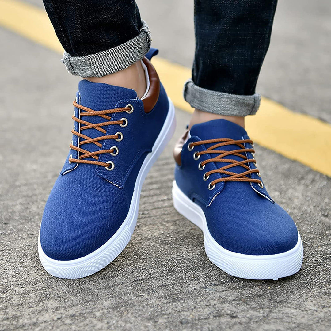 Herren Sneaker Aus Canvas Mit Vielseitigem Design