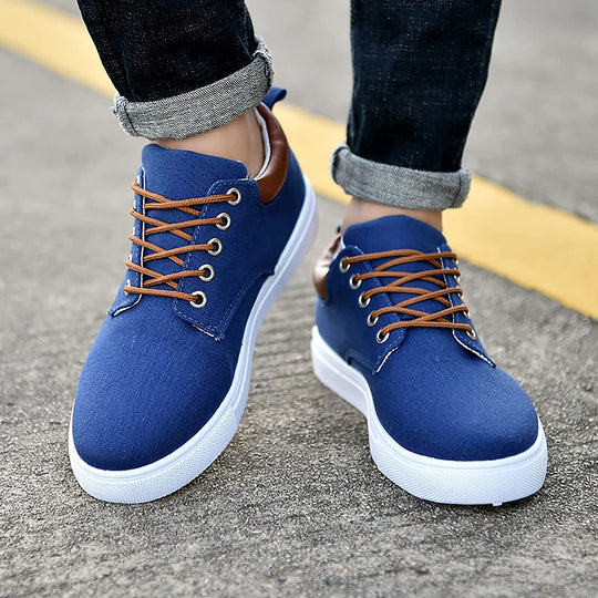 Herren Sneaker Aus Canvas Mit Vielseitigem Design
