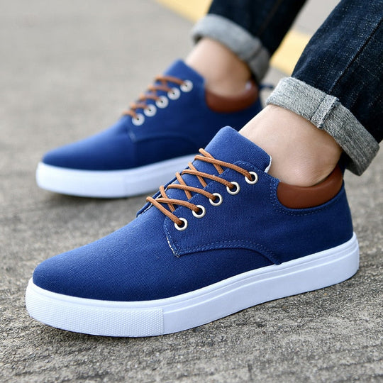 Herren Sneaker Aus Canvas Mit Vielseitigem Design