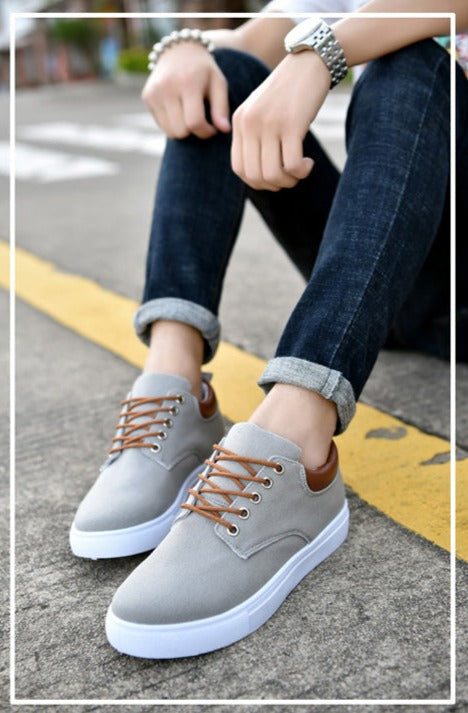 Herren Sneaker Aus Canvas Mit Vielseitigem Design