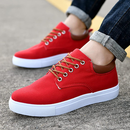 Herren Sneaker Aus Canvas Mit Vielseitigem Design