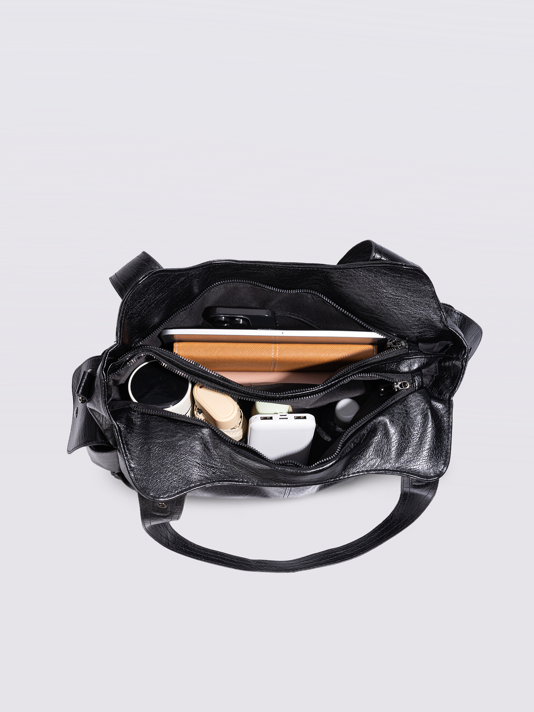 Geräumige Tote Bag mit Reißverschlüssen für Damen