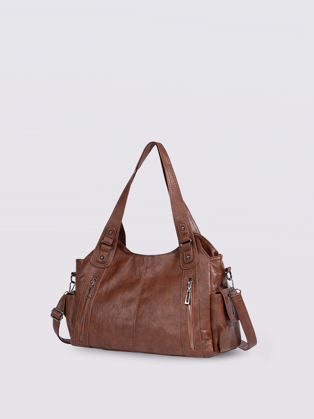 Geräumige Tote Bag mit Reißverschlüssen für Damen