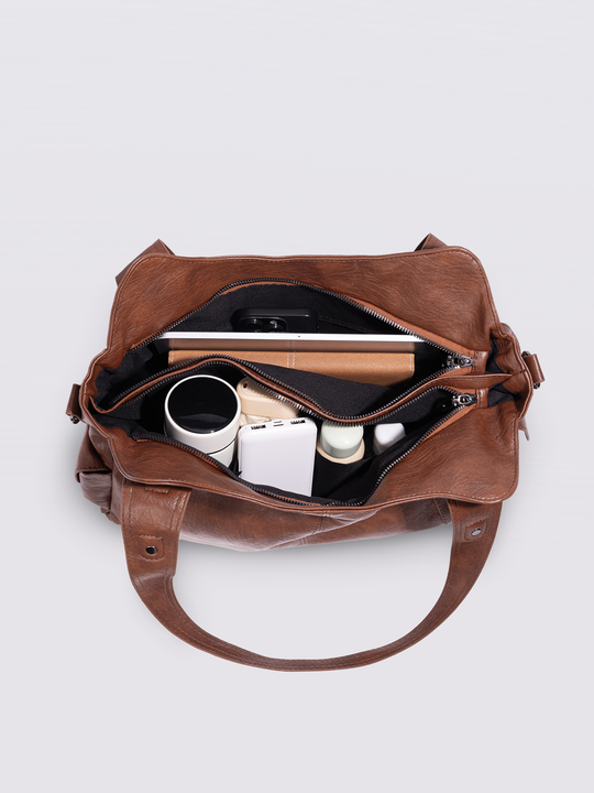 Geräumige Tote Bag mit Reißverschlüssen für Damen