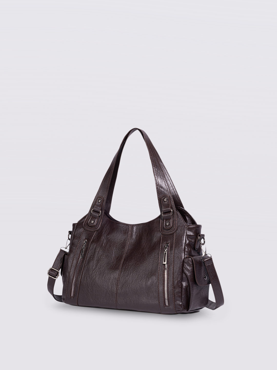 Geräumige Tote Bag mit Reißverschlüssen für Damen
