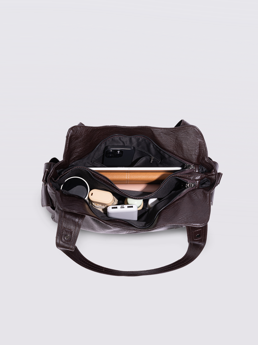 Geräumige Tote Bag mit Reißverschlüssen für Damen