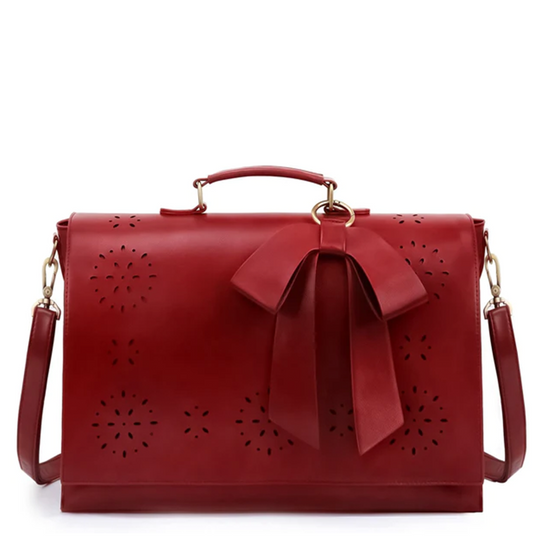 Elegante Schleifen Handtasche mit Blumendetail für Damen