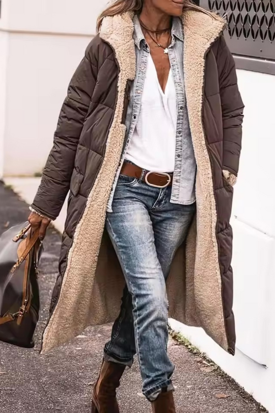 Damen Parka Mantel Mit Trendigem Schnitt