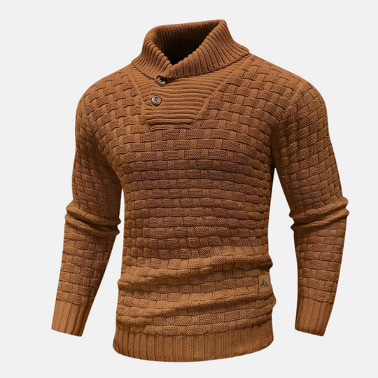 Herren Klassischer Strickpullover Mit Modernem Design