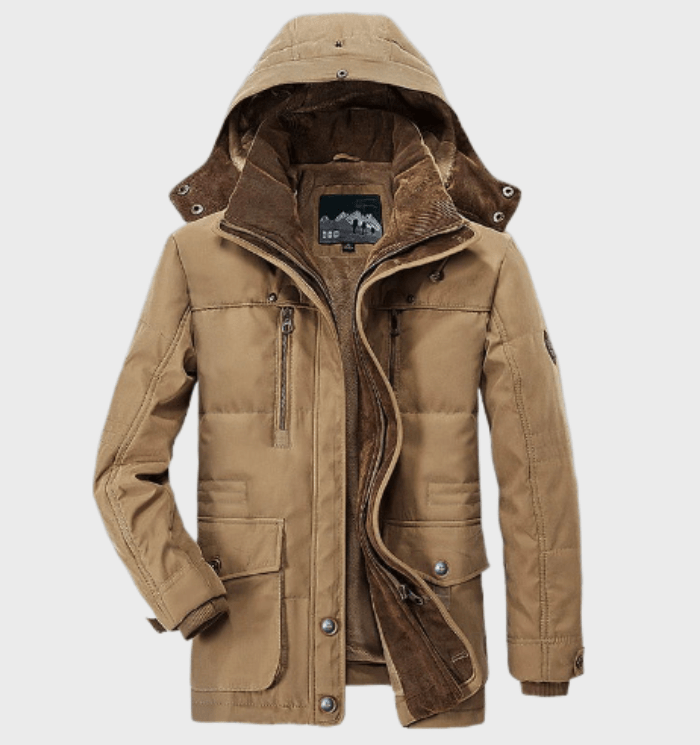 Herren Winterjacke Mit Kapuze Für Kalte Tage