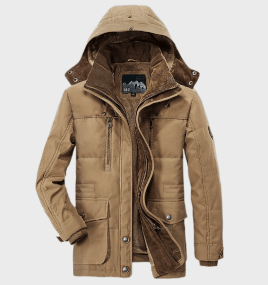 Herren Winterjacke Mit Kapuze Für Kalte Tage