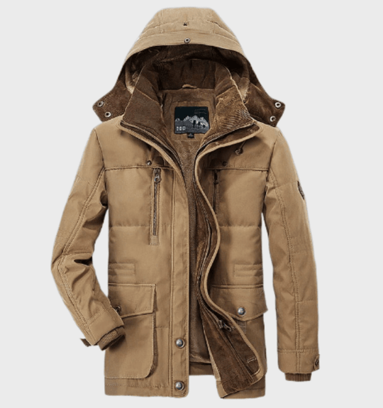 Herren Winterjacke Mit Kapuze Für Kalte Tage