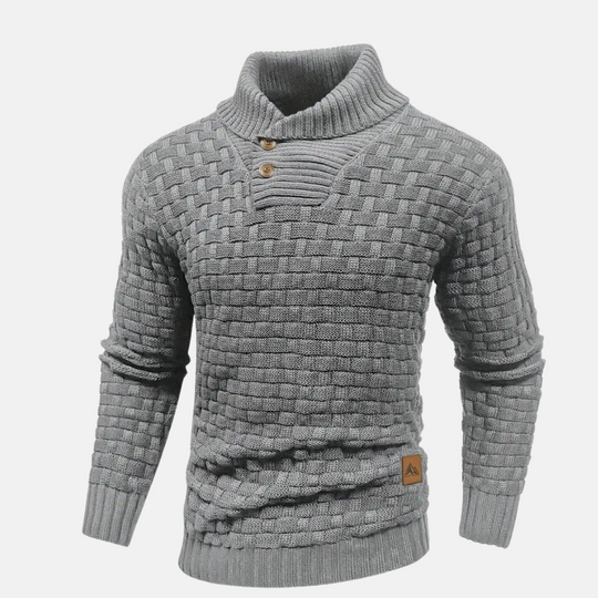 Herren Klassischer Strickpullover Mit Modernem Design