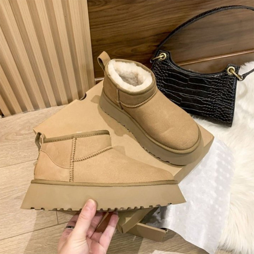 Damen Winterstiefel Mit Warmfutter Und Rutschfester Sohle