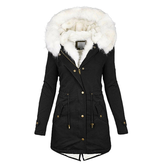 Damen Winterjacke Mit Kapuze