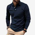 Herren Polo Langarmshirt
