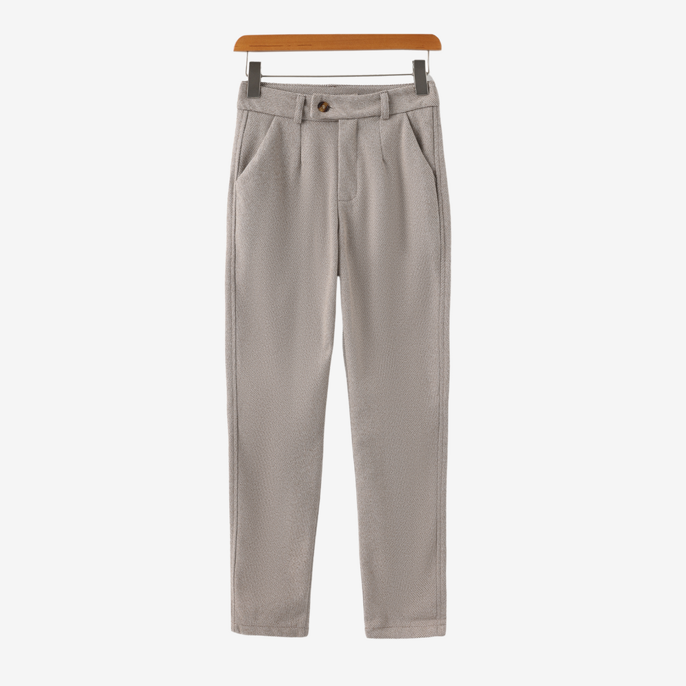 Herren Herringbone Stoffhose
