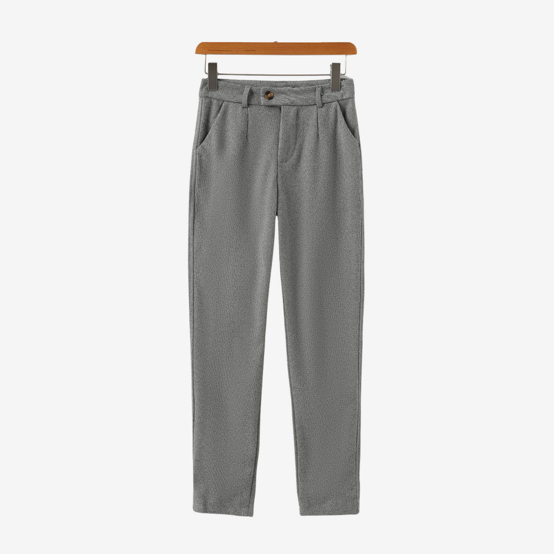 Herren Herringbone Stoffhose