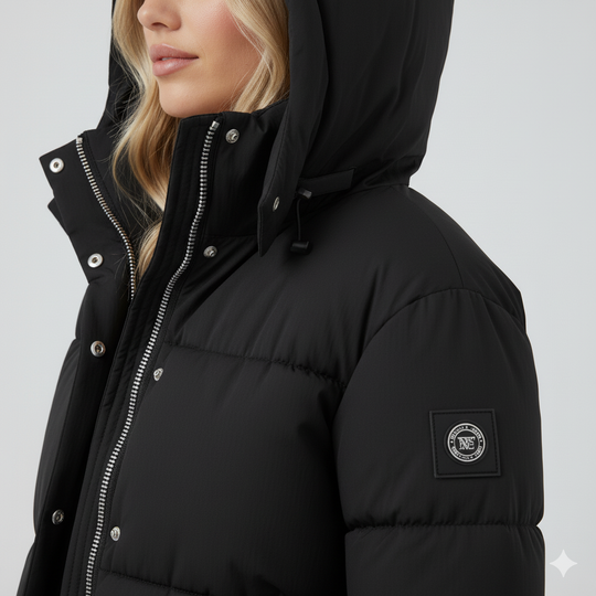 Damen Steppjacke Mit Kapuze Und Modernem Design