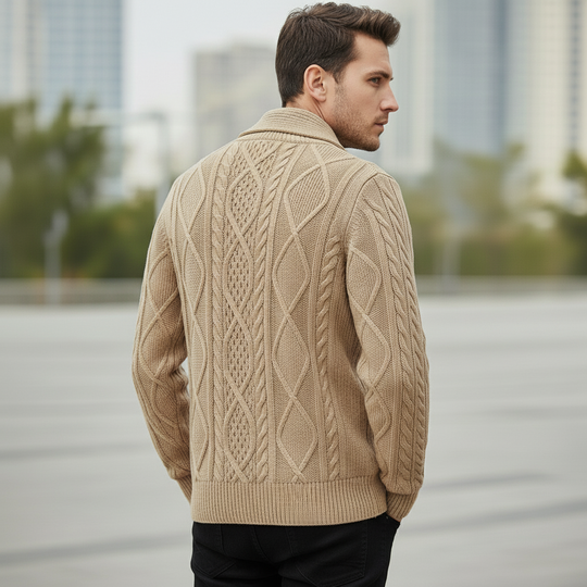 Cardigan mit Knopfleiste und Taschen für Herren