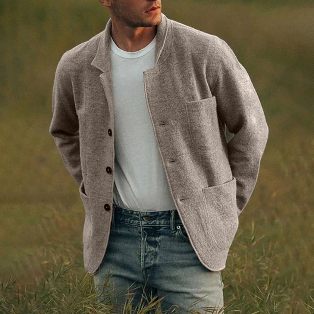 Herren Übergangsjacke Mit Mehreren Taschen