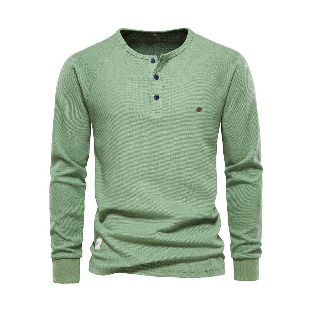 Herren Sommer Langarmhemd