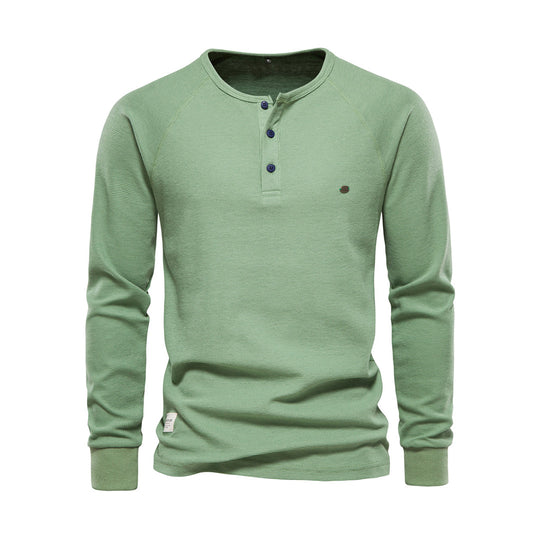Herren Sommer Langarmhemd