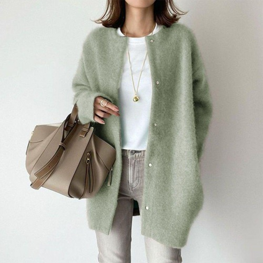 Damen Strickjacke Mit Raffiniertem Design