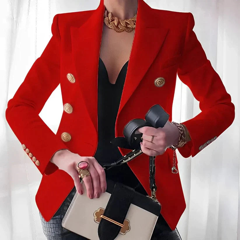 Damen Klassischer Blazer Mit Zeitlosem Design