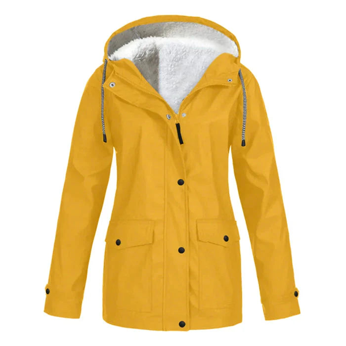Regenjacke mit Teddyfutter