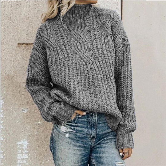 Damen Eleganter Pullover Mit Klassischem Schnitt