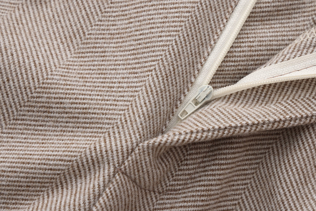 Herren Herringbone Stoffhose