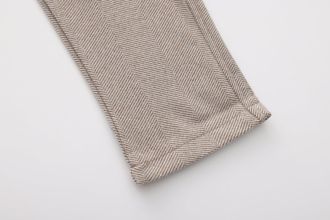 Herren Herringbone Stoffhose