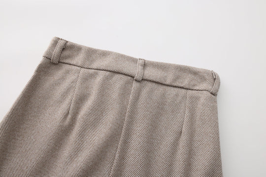 Herren Herringbone Stoffhose