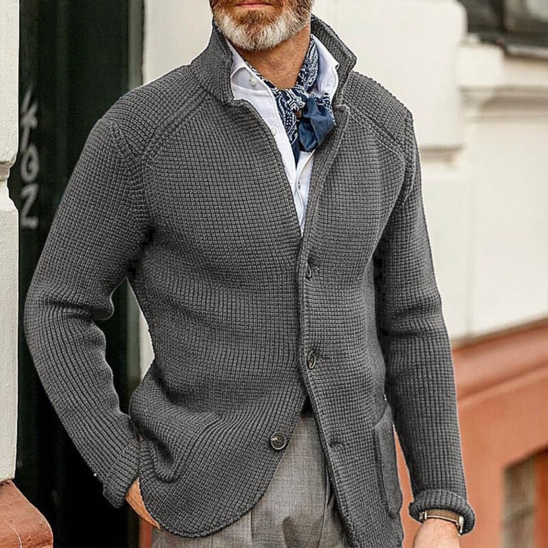Herren Cardigan Mit Zeitlosem Design