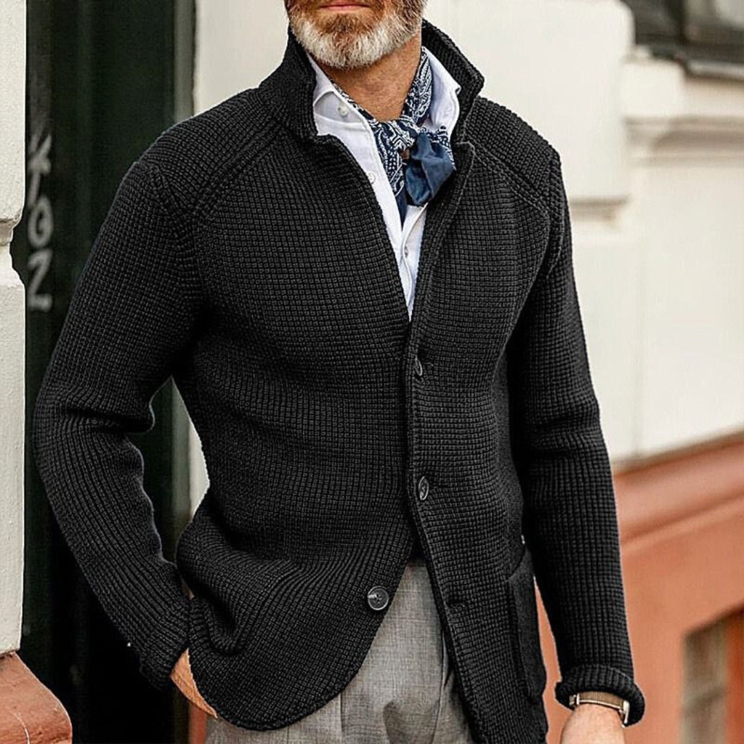 Herren Cardigan Mit Zeitlosem Design
