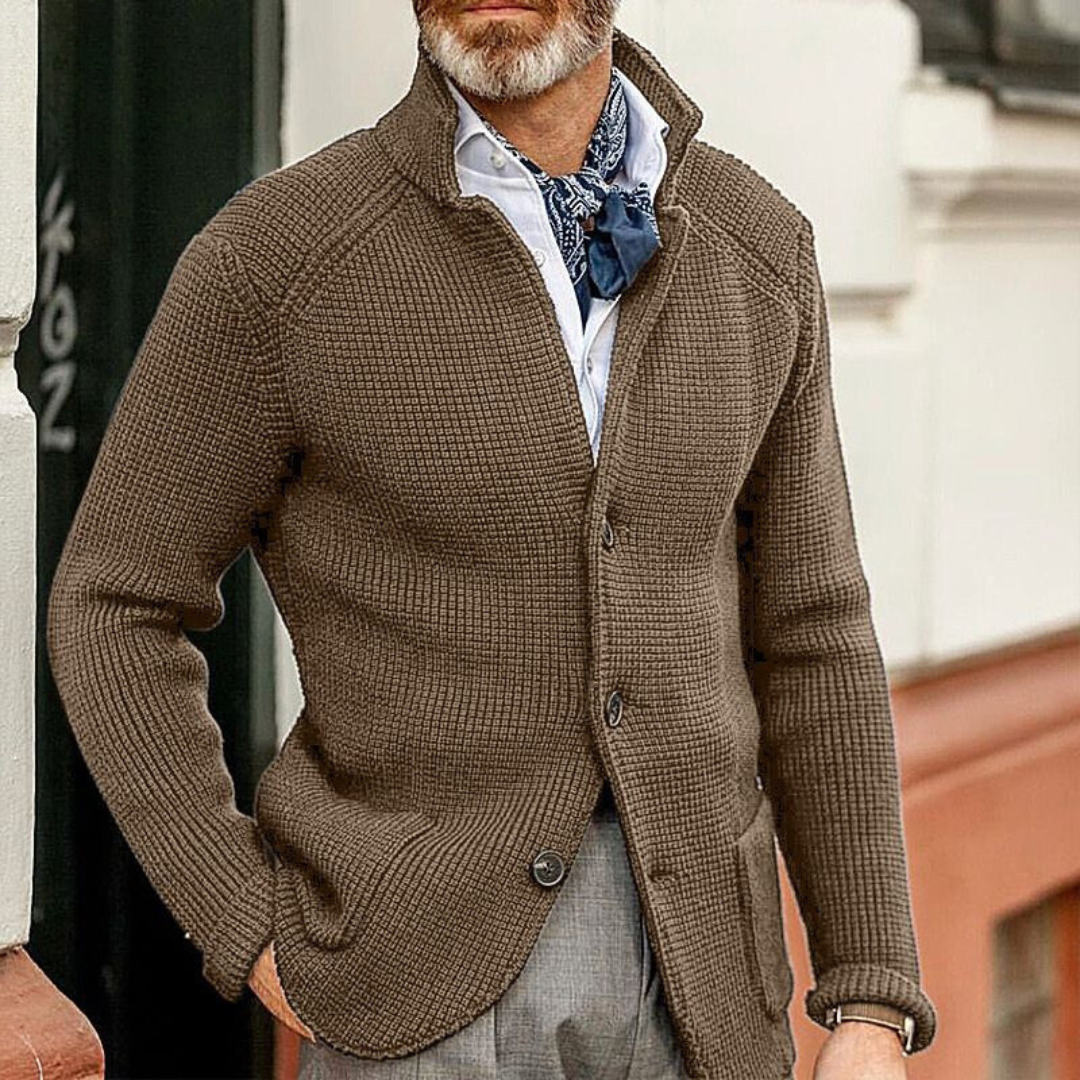 Herren Cardigan Mit Zeitlosem Design