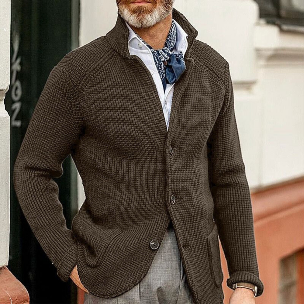 Herren Cardigan Mit Zeitlosem Design