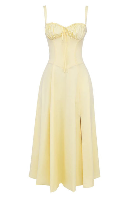 Florales Bustier Midriff Cutout Bodycon Kleid