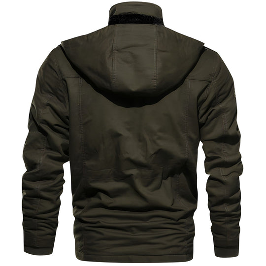 Herren Militärjacke Mit Mehreren Taschen