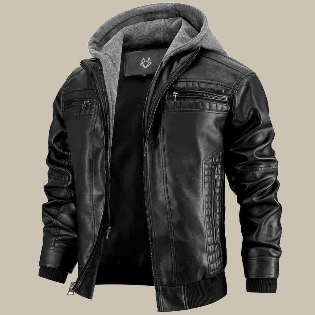 Herren Jacke Mit Kapuze Und Klassischem Schnitt