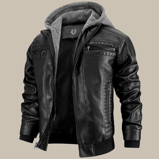 Herren Jacke Mit Kapuze Und Klassischem Schnitt