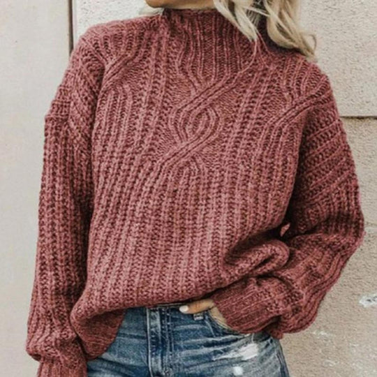 Damen Eleganter Pullover Mit Klassischem Schnitt