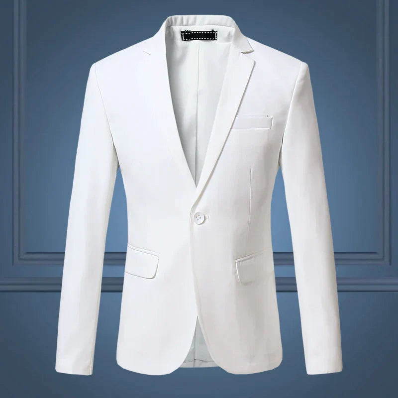 Herren Blazerjacke Mit Klassischem Schnitt