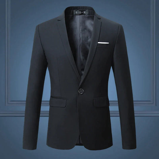Herren Blazerjacke Mit Klassischem Schnitt