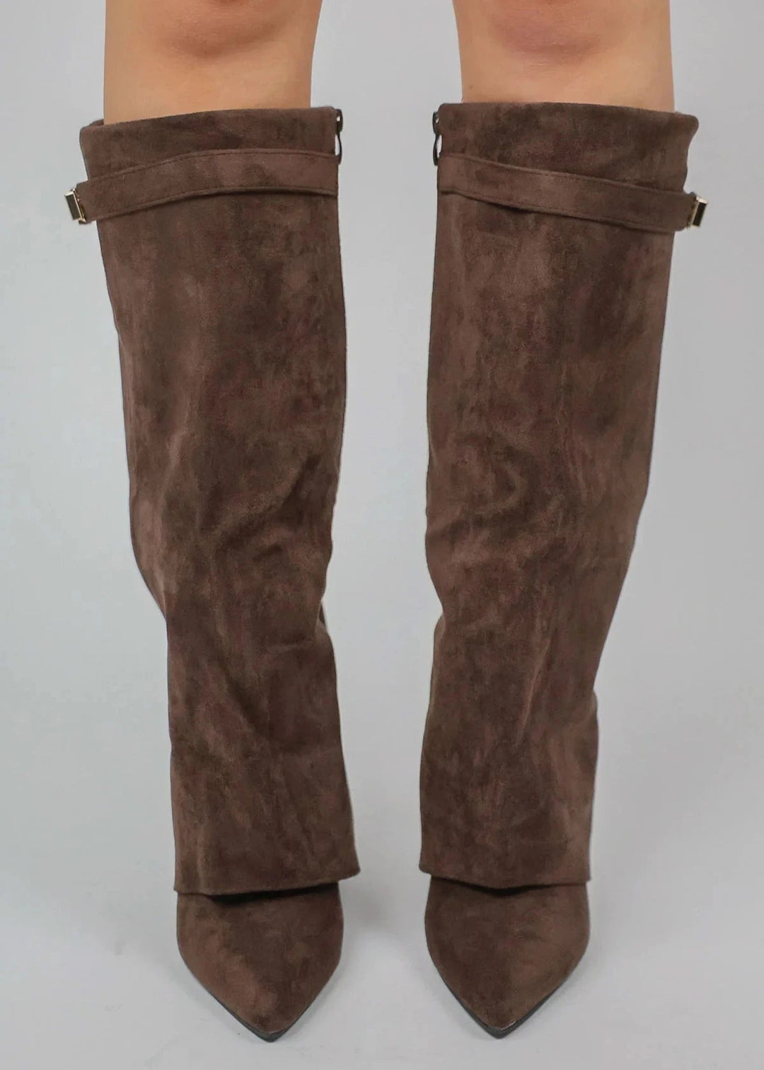 Damen Ankle Boots Mit Blockabsatz Und Reißverschluss