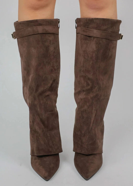 Damen Ankle Boots Mit Blockabsatz Und Reißverschluss
